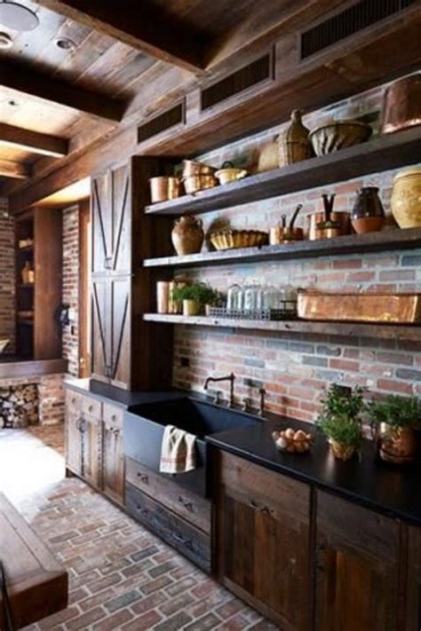 Brick makes the space industrial and very chic, it's almost an ideal decoration for kitchen and dining zones. 25 Timeless Brick Kitchen Backsplashes | ComfyDwelling.com