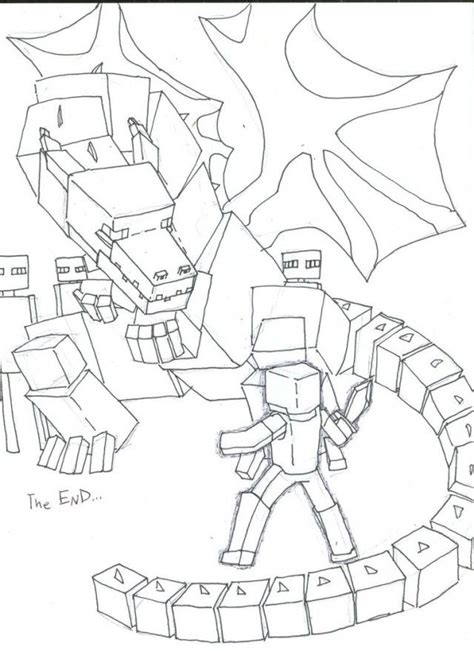 See more ideas about minecraft ender dragon, minecraft, dragon. Minecraft - Steve vs. Enderdragon | Coloring pages ...