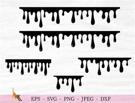 Drip Svg Dripping Svg Blood Drip Svg Files For Cricut Etsy