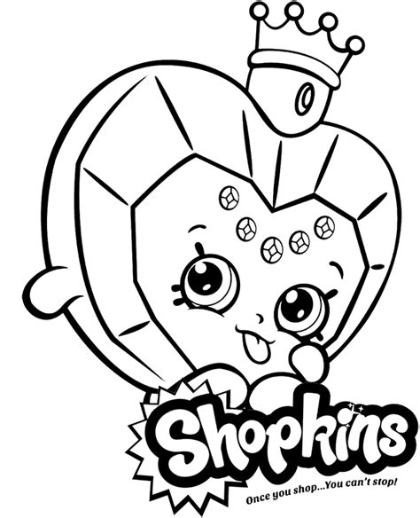 High Quality Shopkins Coloring Page For Girls Scent