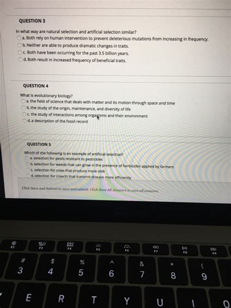 The key difference between natural selection and artificial selection *see case study on page. Solved: QUESTION 3 In What Way Are Natural Selection And A ...