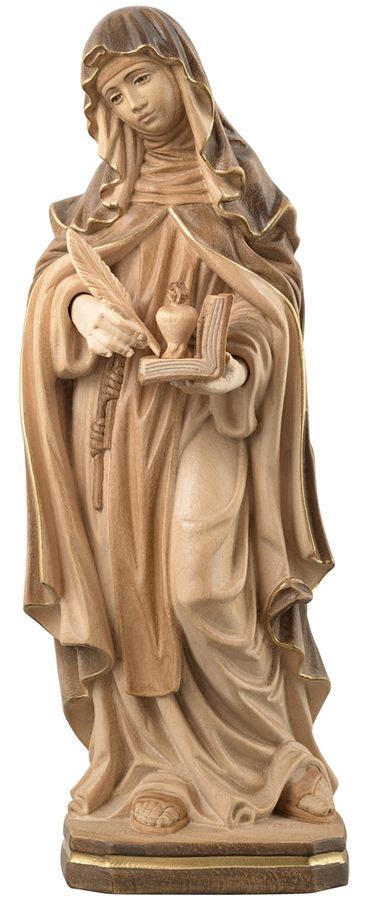 Hl. Theresa von Avila mit Feder, Buch und Herz - Heilige Frauen aus