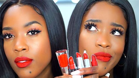 The Best Red Lipstick Combos For Dark Skin Youtube