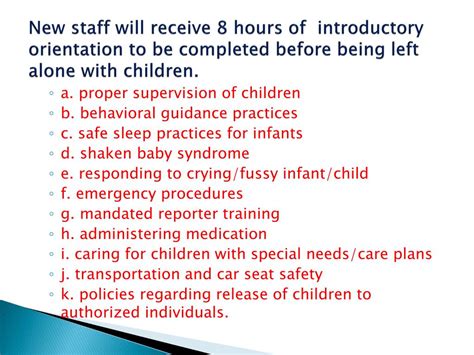 Ppt Child Care Orientation Training Powerpoint Presentation Free