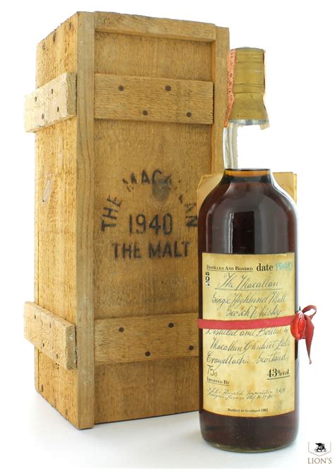 Macallan 1940 Woodbox Red Ribbon Rinaldi One Of The Best Types Of