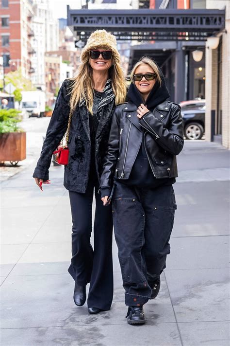 Heidi Klum And Leni Klum Are All Smiles As They Step Out Together In