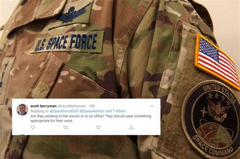 The first #spaceforce utility uniform nametapes have touched down in the pentagon, the space. Internet Trolls US Space Force after They Unveiled Their ...