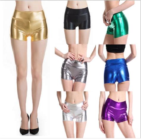 Women Sexy Metallic Panties Shiny Shorts Lady Panty Sexy Lingerie