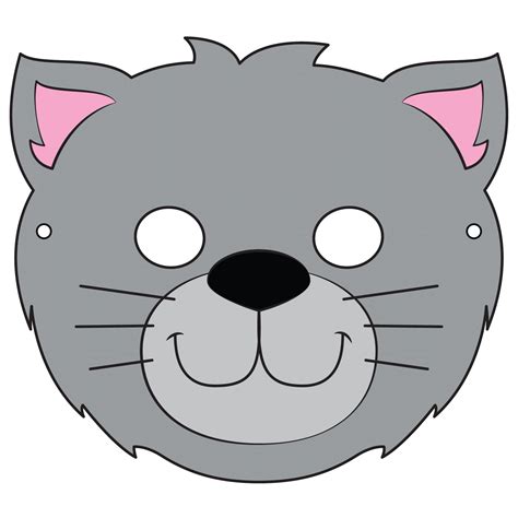 1,900 papers you can download and print for free. Cat Mask Template | Free Printable Papercraft Templates