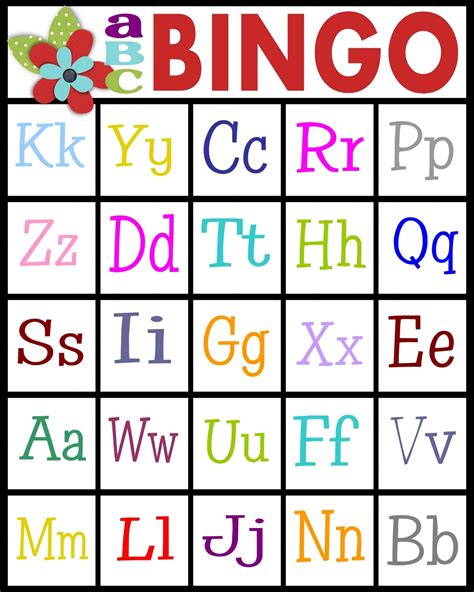Free Printable Alphabet Bingo Printable