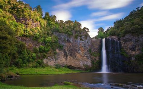 Hunua Falls In New Zealand Fondo De Pantalla Hd Fondo De Escritorio