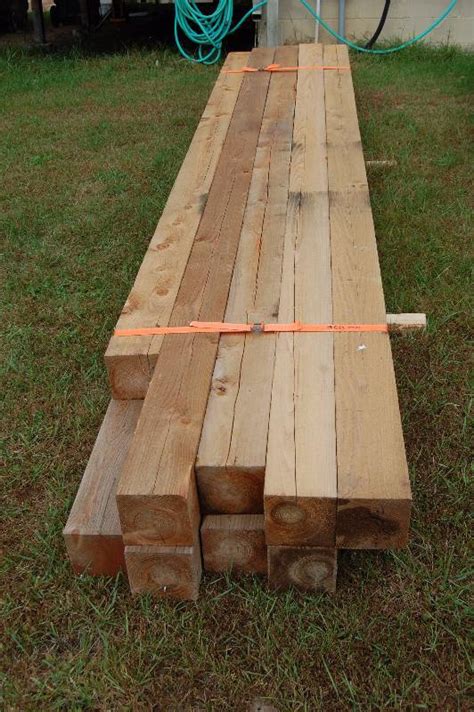 Secure your fence against the elements. Rough Cut Cedar Posts | ProBuild Liquidation Sale | K-BID