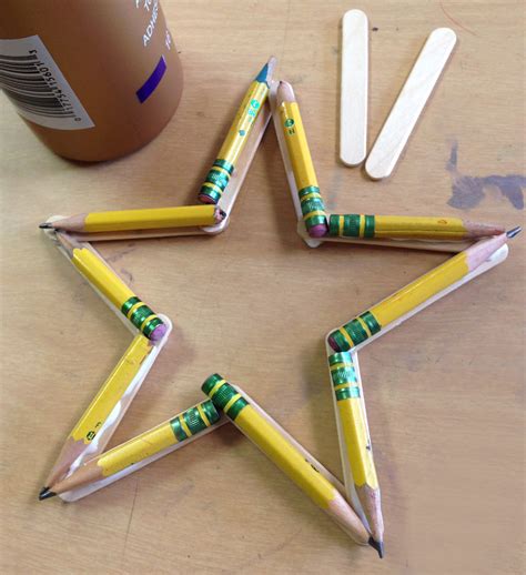Recycled Pencil Star Art Projects For Kids