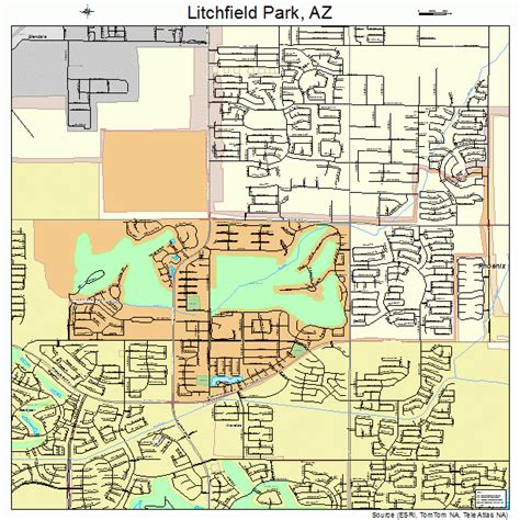 Litchfield Park Arizona Street Map 0441330