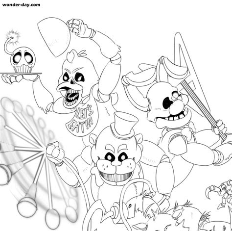 Dibujos De Freddy Fazbear Para Colorear Wonder Day — Dibujos Para