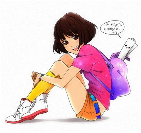 Dora Marquez Map And Backpack Dora The Explorer Drawn By Revolmxd