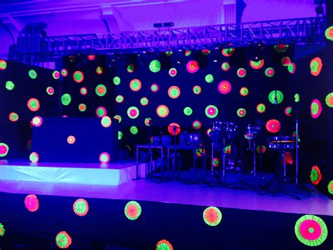 Stage Decor Neon Party Themes Neon Party Decorations Glow Party