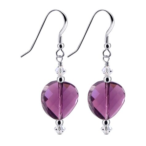 Sterling Silver Made With Swarovski Elements Crystal Drop Earrings