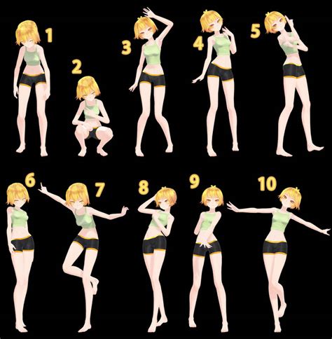 [mmd] pose pack 7 dl by snorlaxin on deviantart