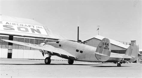 Lockheed Model 14 N2 Super Electra Nc18973 At Alameda California 1940