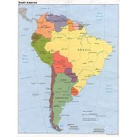 Large Road Map Of South America With Major Cities South America