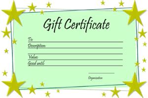 Each gift certificate template is free and can be downloaded instantly with no need to register. 28 Cool Printable Gift Certificates | Kitty Baby Love