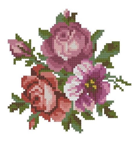 Cute snowman and kid cross stitch pattern counted cross stitch | etsy. Pink roses antique cross stitch pattern in 2020 | Rose ...