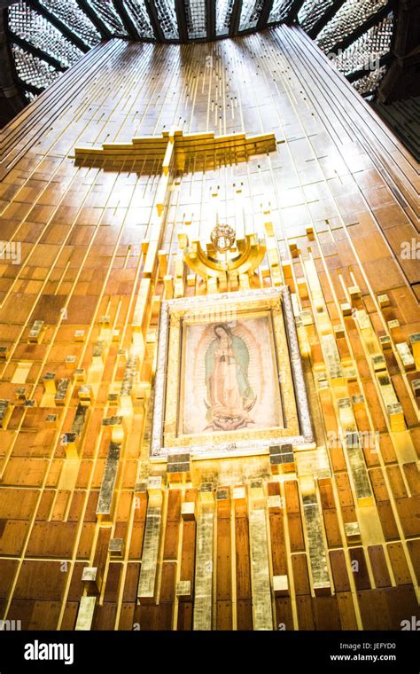 Our Lady Of Guadalupe Basilica De Guadalupe Mexico City Mexico Stock