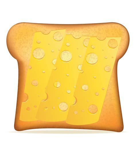 Toast With Cheese Vector Illustration 514189 Vector Art At Vecteezy