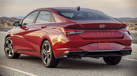 Hyundai is becoming increasingly known for daring designs, and the company's compact sedan, the 2021 elantra, is the latest to receive a bold new look. Hyundai Elantra 2021 Back Wallpaper