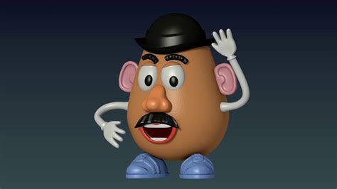 Mr Potato Head 3d Model Turntable Animation Youtube
