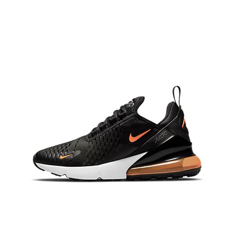 Nike Air Max 270 Black Total Orange Gs Dm3208 001 Sneakerjagers