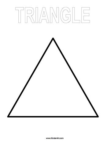The following triangle coloring pages free printable coloring pages can be used to create your own book shape coloring. Triangle Coloring Page — KinderArt