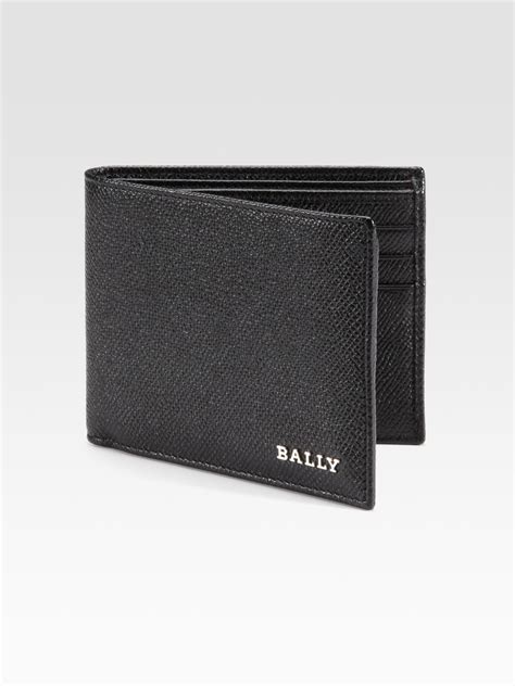 Bally Leather Billfold Wallet In Black For Men Lyst