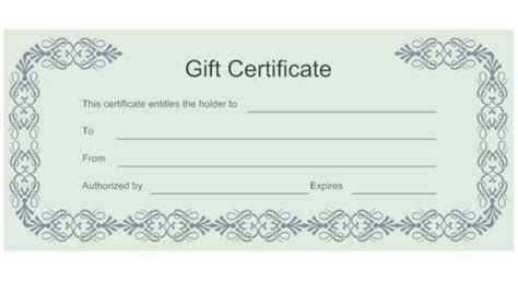 Free printable certificates 1,928 free certificate designs that you can download and print. 16 Free Simple Gift Certificate Templates | Ginva