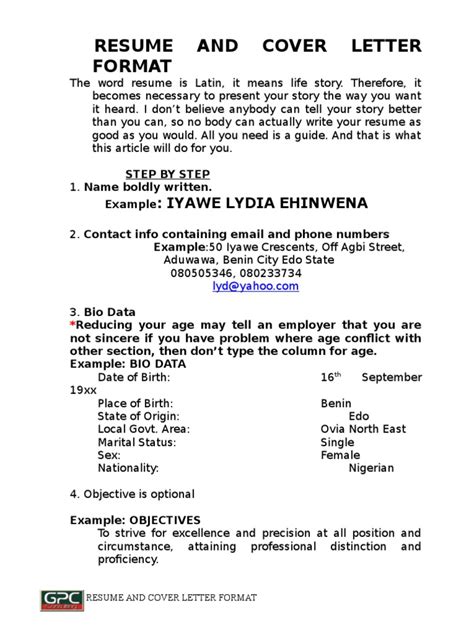 3.cover letter example for finance. Smart Gpc Resume and Cover Letters | Résumé | Nursing