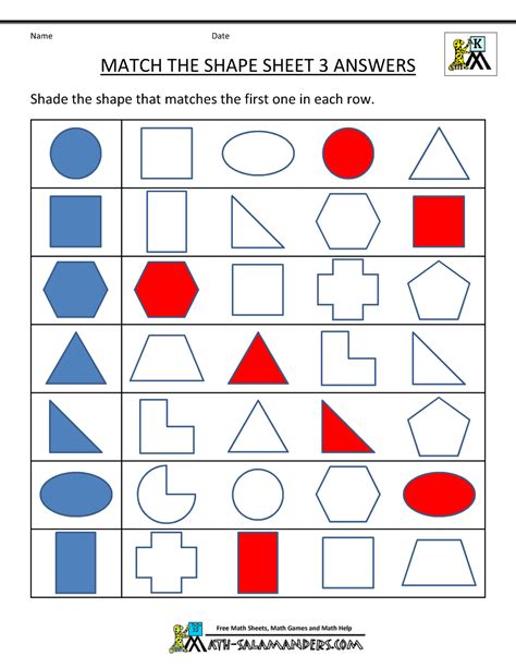 Shapes For Kindergarten Kindergarten