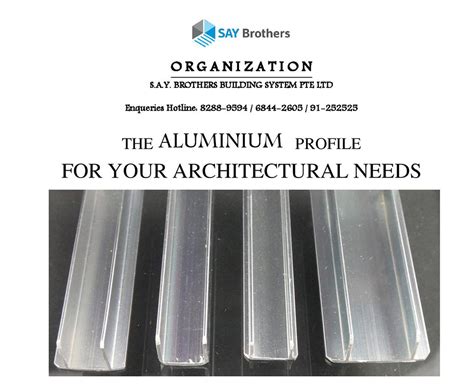 Aluminium U Groove Say Brothers Building System Pte Ltd