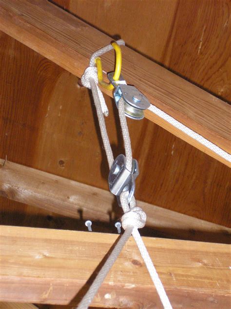 The pulley is made of galvanized steel for reliability and. Diy Overhead Garage Storage Pulley System - Garage Pulley System From Ceiling The 4 Point Pulley ...