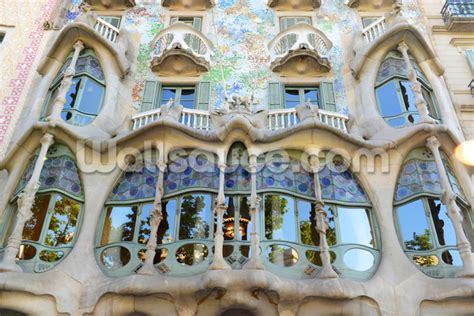Gaudis Casa Batllo Barcelona Wallpaper Mural Wallsauce Uk