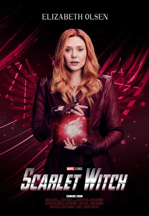 I tried to make a Scarlet Witch movie poster just for fun, didn't turn ...