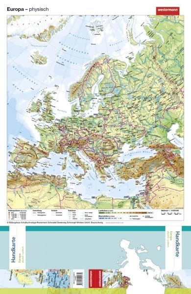 Lehrmittel Handkarte Länderkarte Kontinent Europa 978 3 14 140473 9