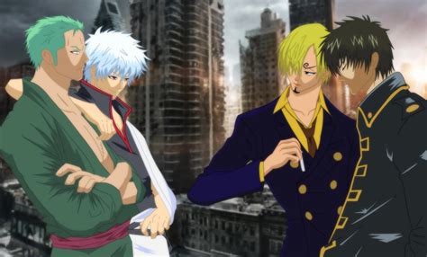 One Piece X Gintama Are You Ready To Fight By Suwiwitwicky46 On