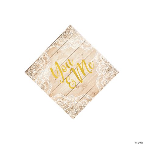 Rustic Wedding Beverage Napkins - 16 Pc. | Oriental Trading
