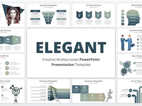 Elegant Powerpoint Template Business Infographic Powerpoint
