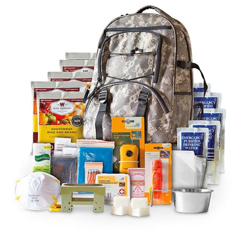 Wise Company Food 5 Day Survival Backpack 64 Pieces 579363 Survival