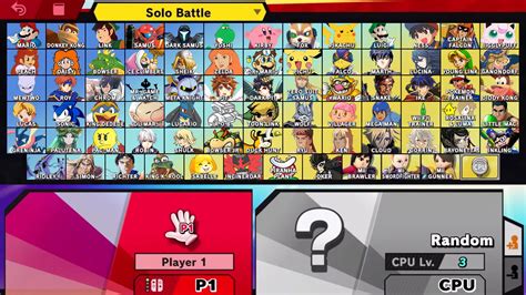 Smash Bros Ultimate Roster Except With Only Cartoon Characters