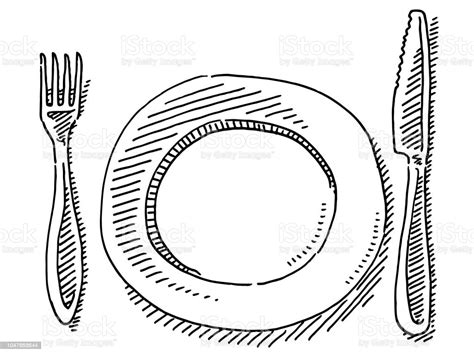 Tekening Bord En Bestek englshsitm