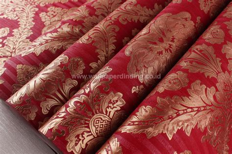 Download now titi co wy001 motif wayang kain batik. Wallpaper Dinding Batik Merah Emas Dv1197 - 1920x1280 ...