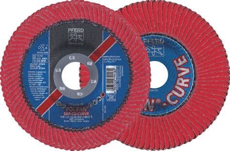POLIFAN CURVE Flap Discs SGP Ceramic - STEEL / INOX ...
